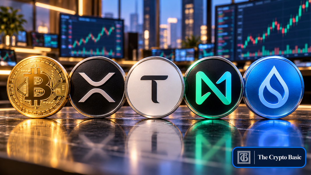 BTC, XRP, TAO, NEAR and SUI