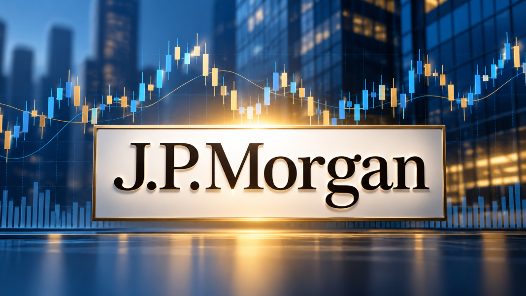 JPMorgan Stock – J.P. Morgan Logo and Market Chart