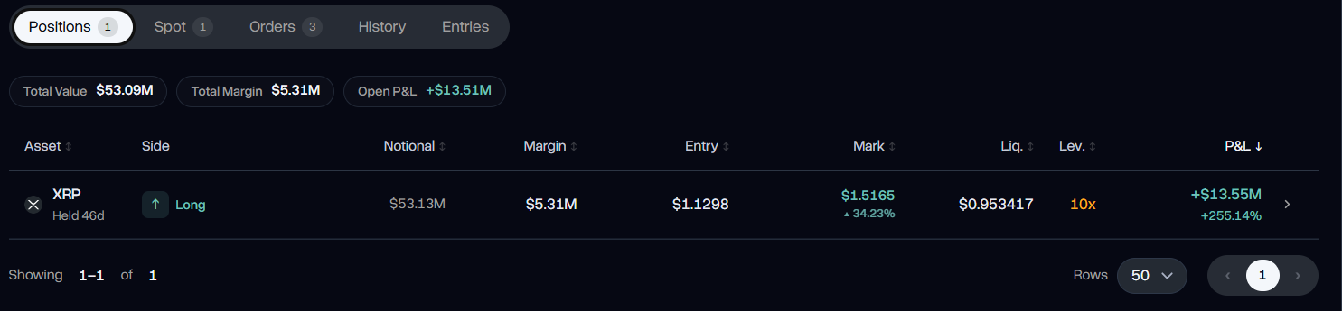 XRP Long Position XRP Long Position